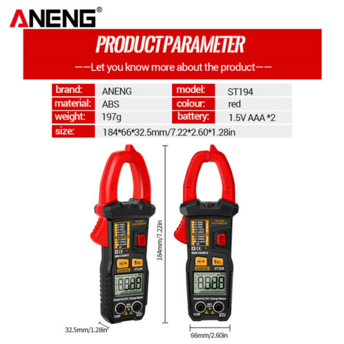 AC\DC ANENG ST194 Digital Multimeter Clamp