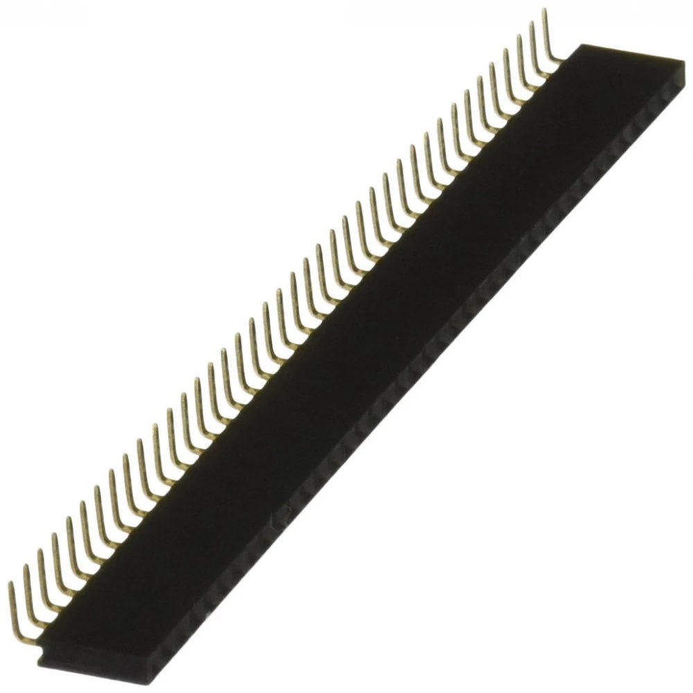 1pcs - 1x40pin Right Angle Pin Female Header 2.54mm