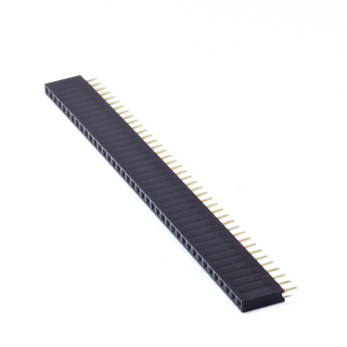 2.54mm Single Row Female 1X40 Pin Header Strip Black