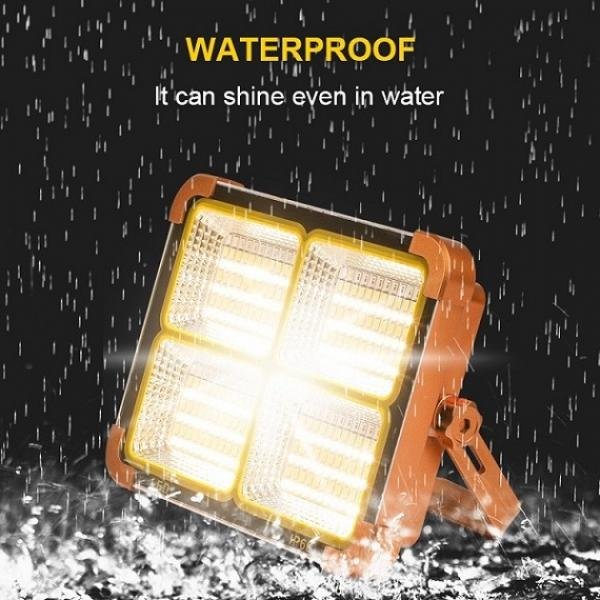 Power Bank Solar D8 12000 mAH original + solar panel + spotlight 50W - Image 4