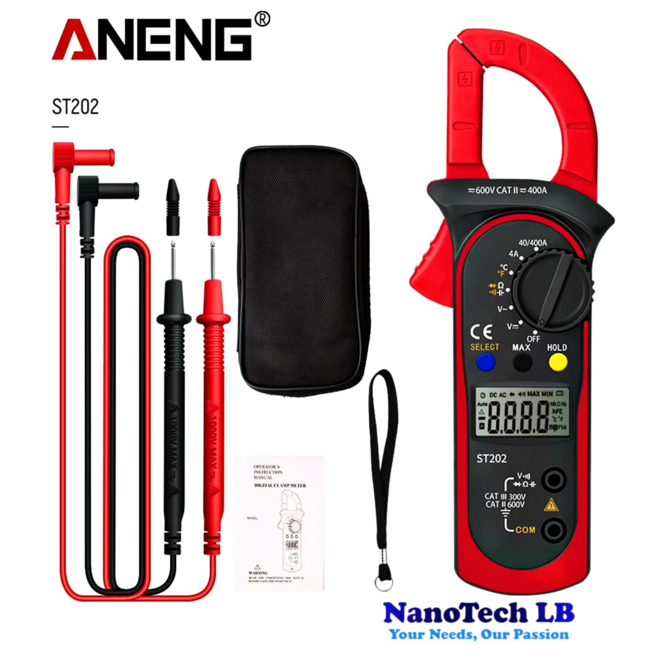 ANENG ST202 Digital Clamp Multimeter