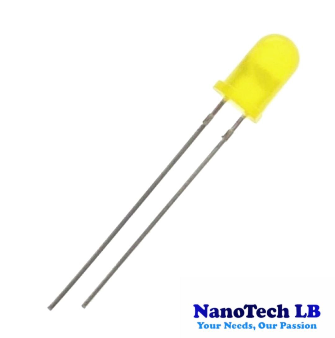28mm Leg LED 5MM Yellow
