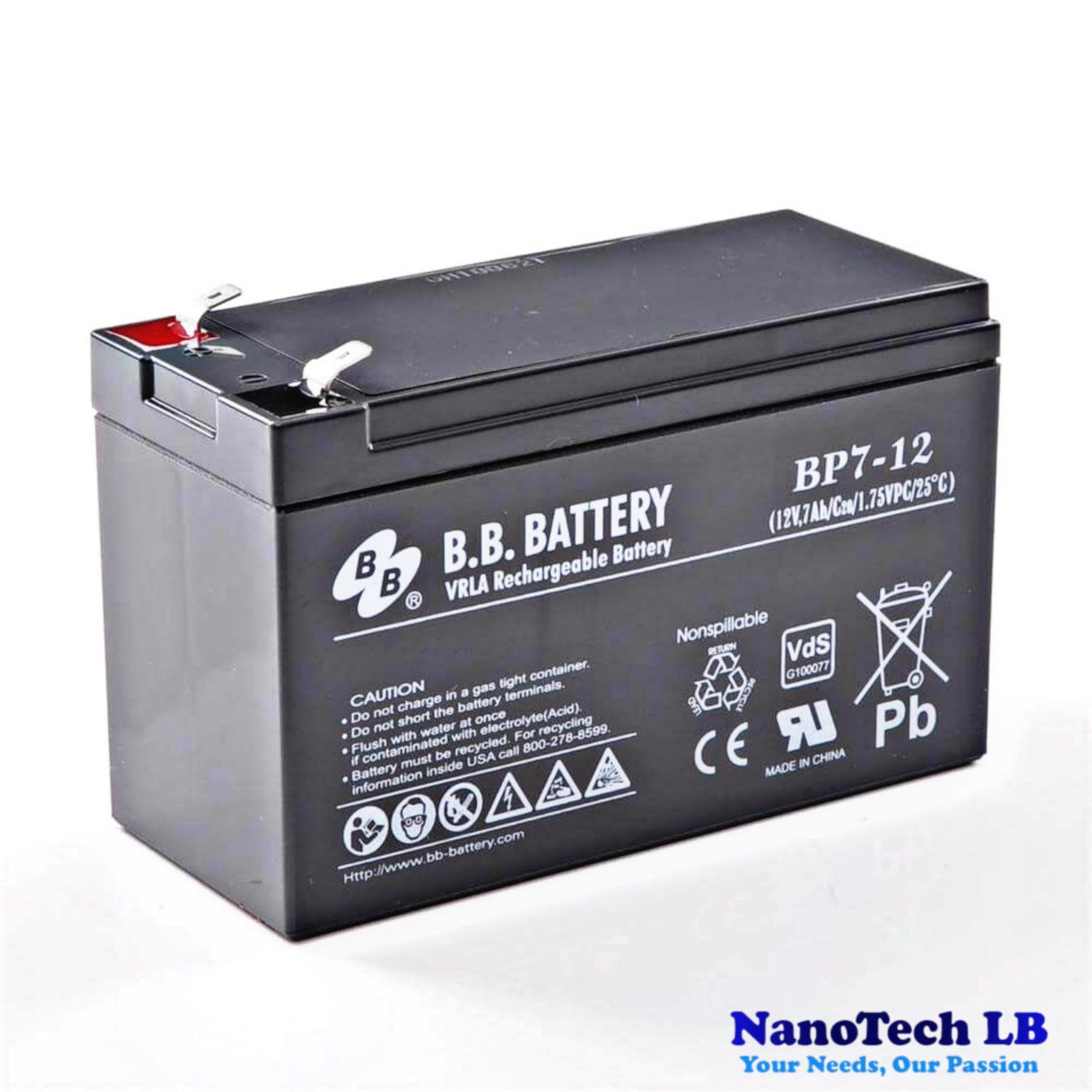 Battery 12v,1.3A