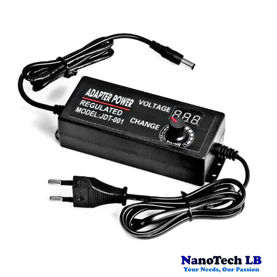 Adjustable AC DC 3V-24V Universal Adapter Display Voltage Regulated Power Supply