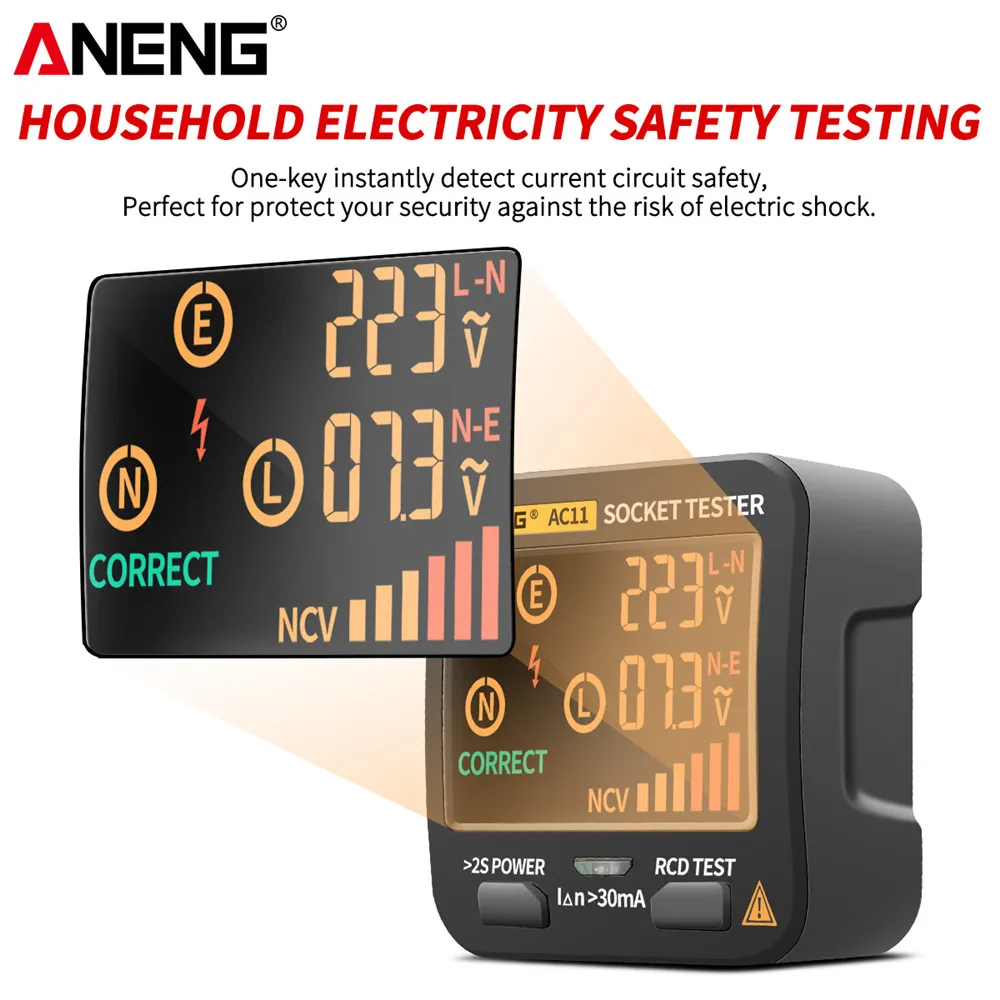 ANENG AC11 Digital Smart Socket Tester - Image 3