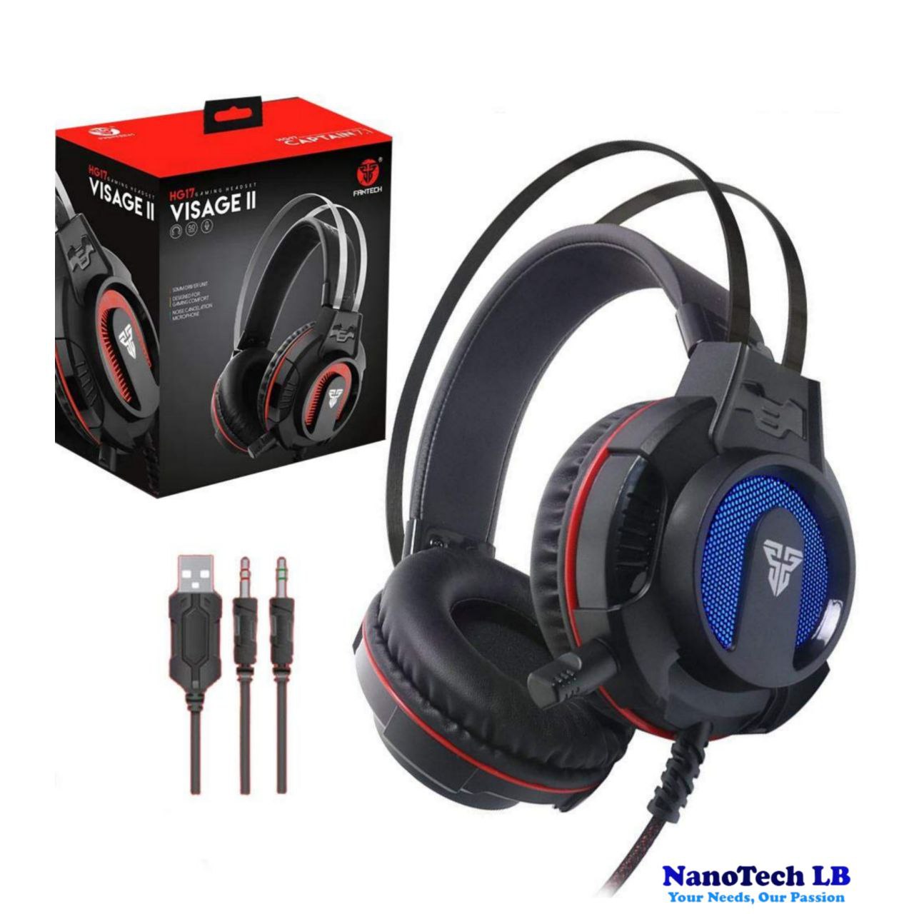 HEADSET FANTECH HG17 VISAGE II