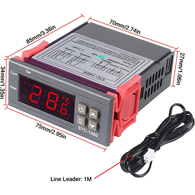 Digital Temperature Controller STC-1000 12V DC - Image 3