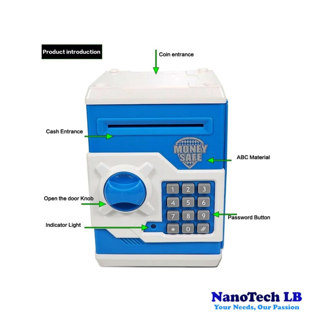 BANKNOTES ELECTRONIC MINI MONEY SAFE BOX FOR KIDS - Image 3