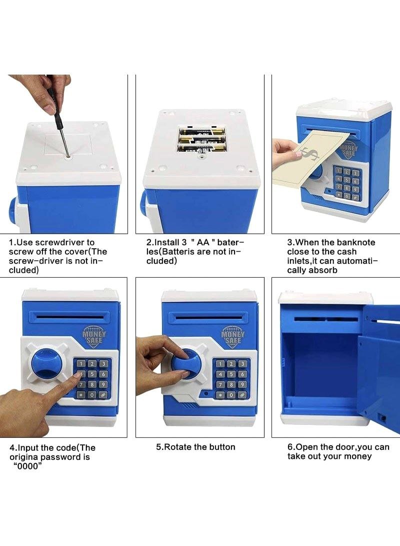 BANKNOTES ELECTRONIC MINI MONEY SAFE BOX FOR KIDS - Image 5