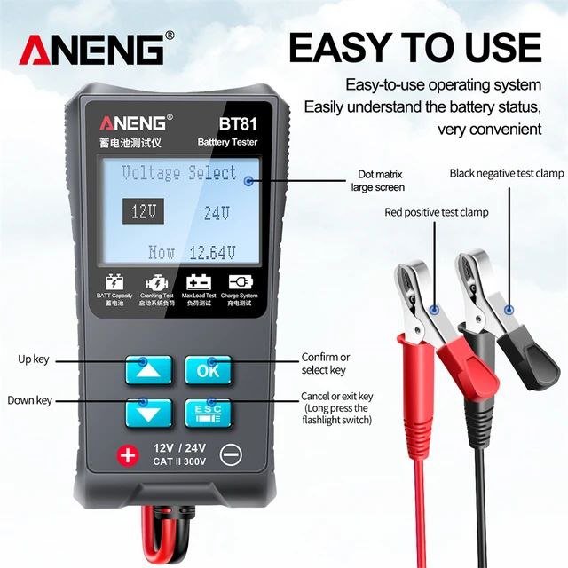 ANENG BT81 Car Battery Tester - Image 4